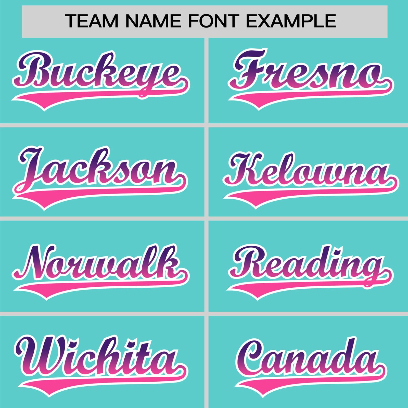 Custom Aqua Purple-Pink Gradient Fashion Authentic Baseball Jersey