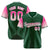 Custom Green Pink-Light Pink Gradient Fashion Authentic Baseball Jersey