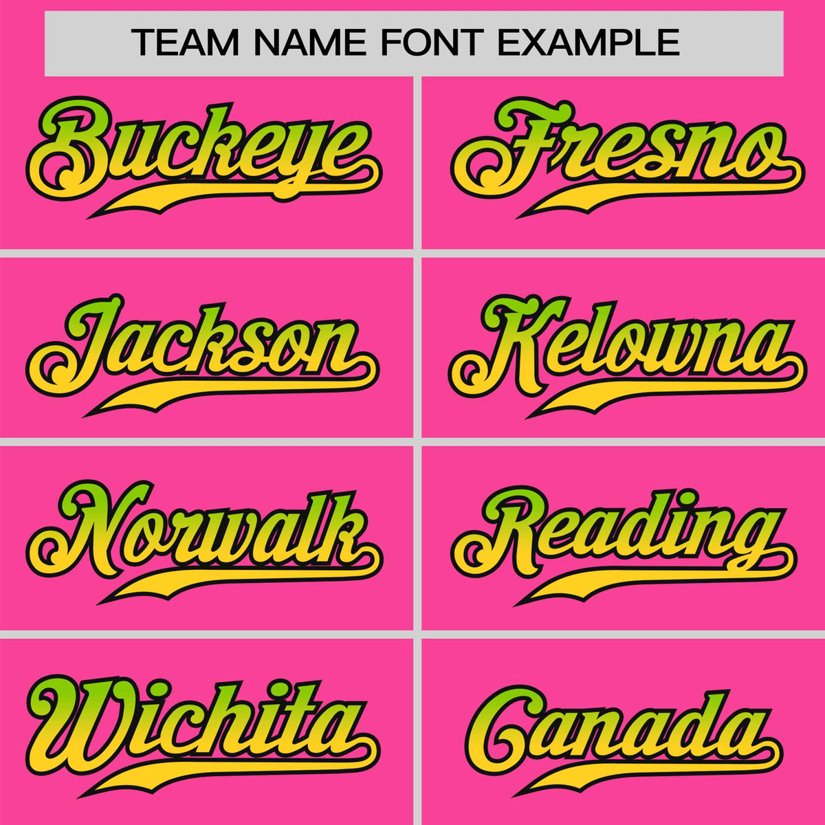 Custom Pink Neon Green-Gold Gradient Fashion Authentic Baseball Jersey