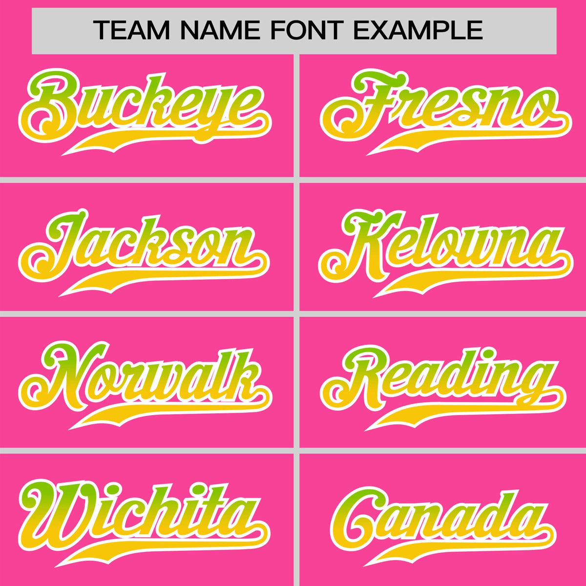 Custom Pink Neon Green-Gold Gradient Fashion Authentic Baseball Jersey