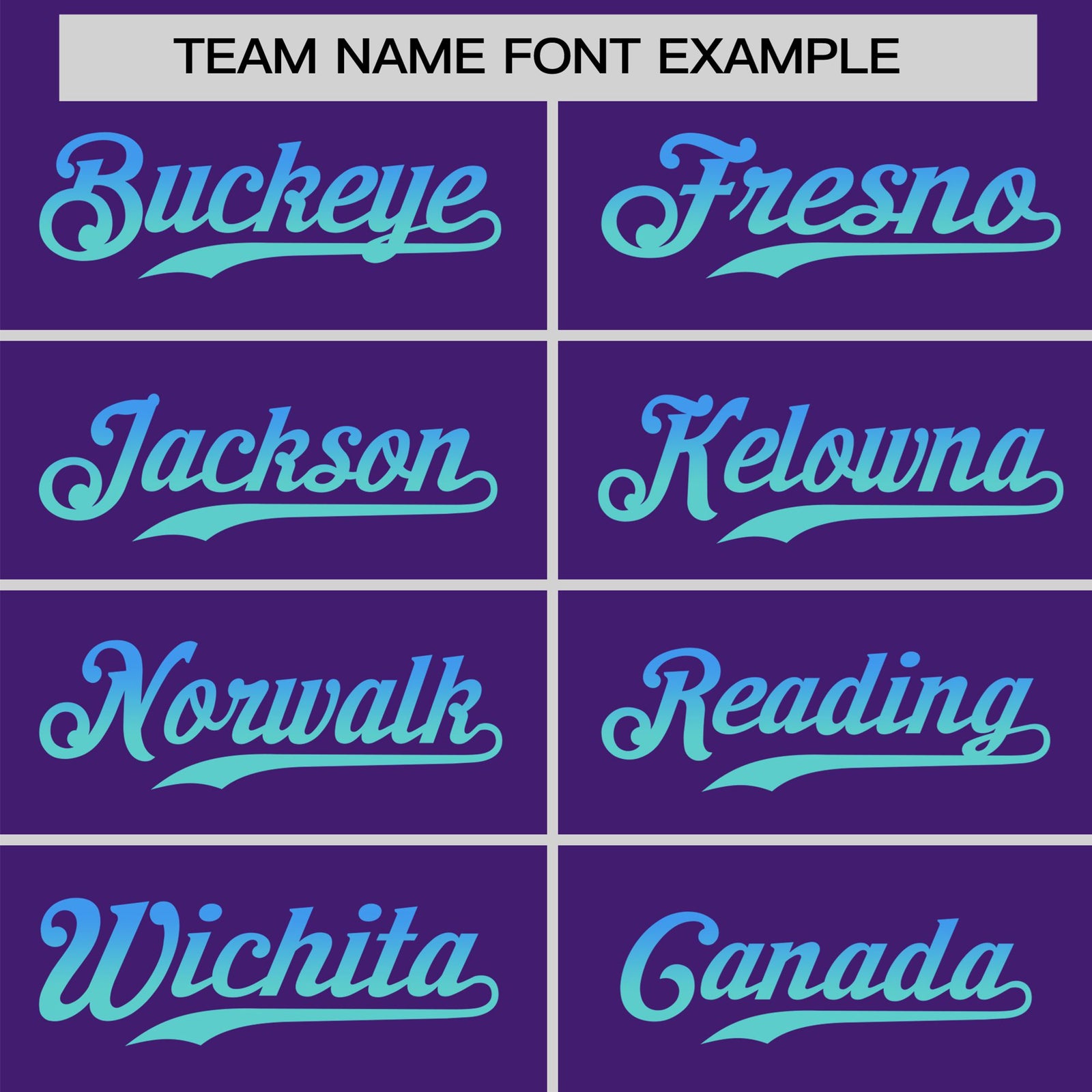 Custom Purple Powder Blue-Aqua Gradient Fashion Authentic Baseball Jersey