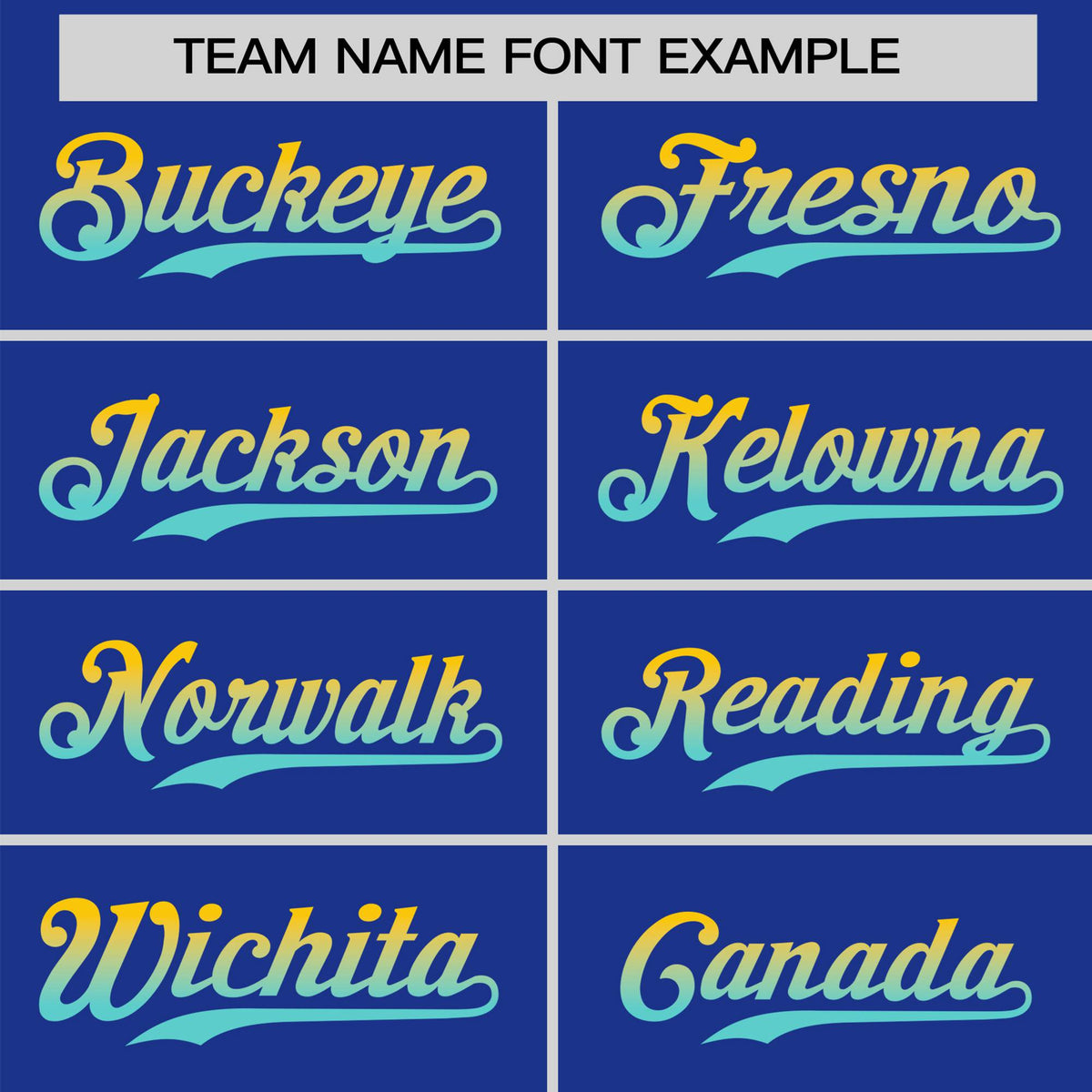 Custom Royal Blue Gold-Aqua Gradient Fashion Authentic Baseball Jersey