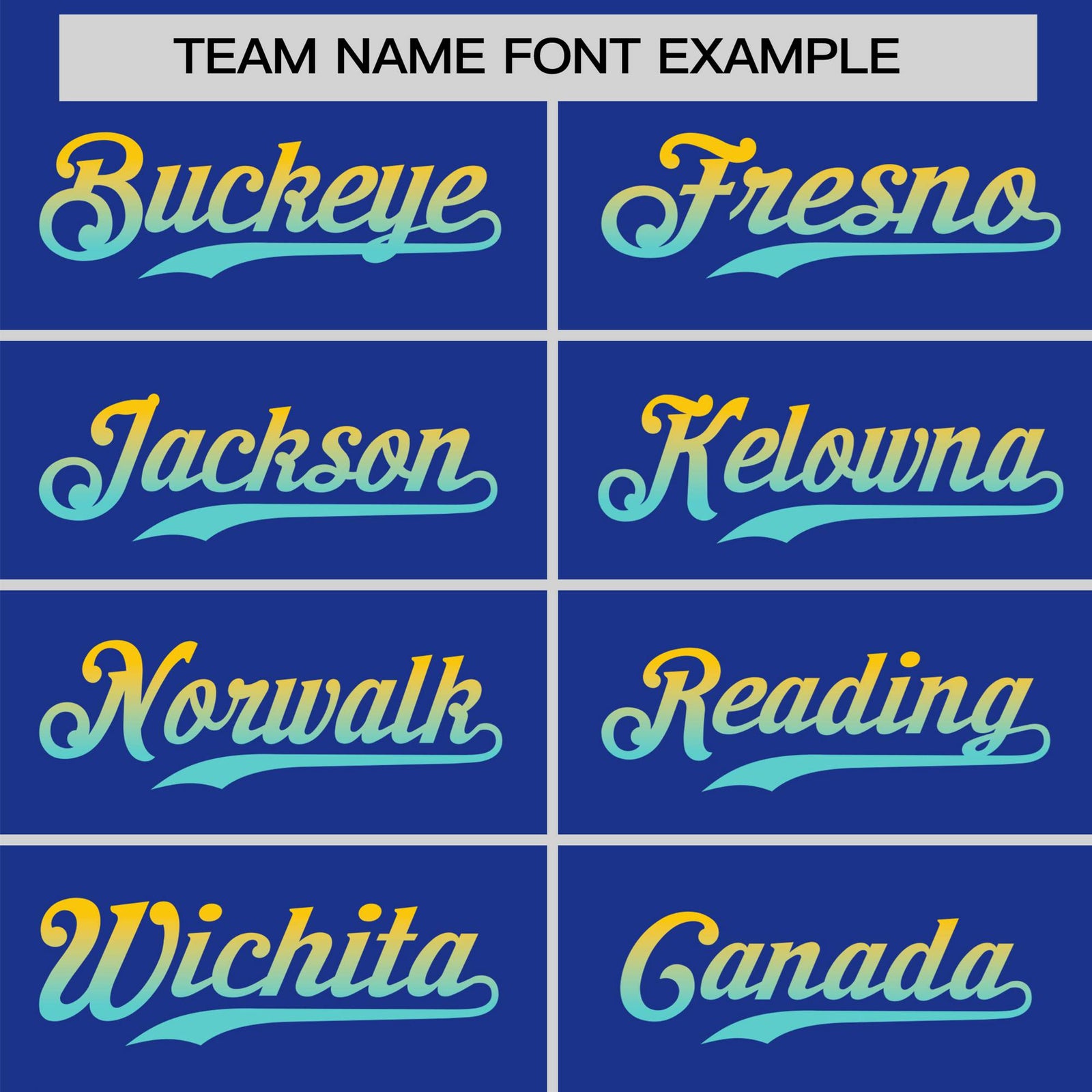 Custom Royal Blue Gold-Aqua Gradient Fashion Authentic Baseball Jersey