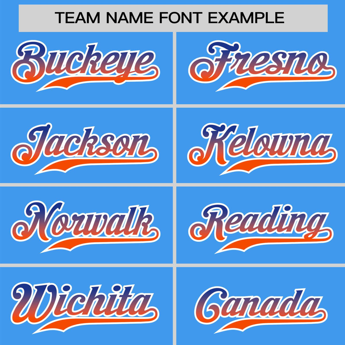 Custom Powder Blue Royal Blue-Orange Gradient Fashion Authentic Baseball Jersey