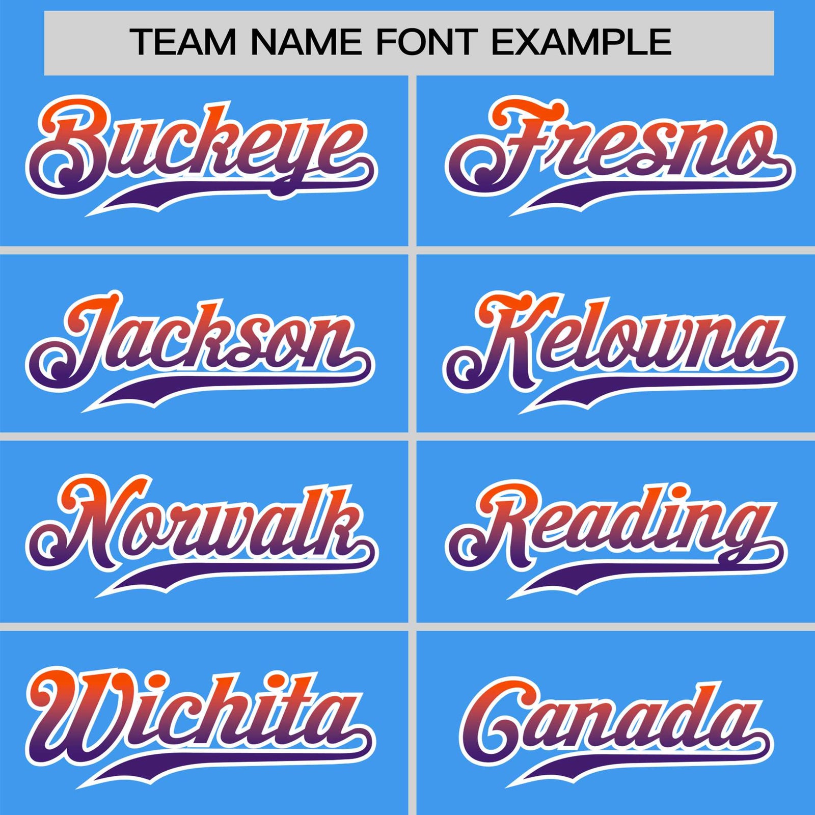 Custom Powder Blue Orange-Purple Gradient Fashion Authentic Baseball Jersey