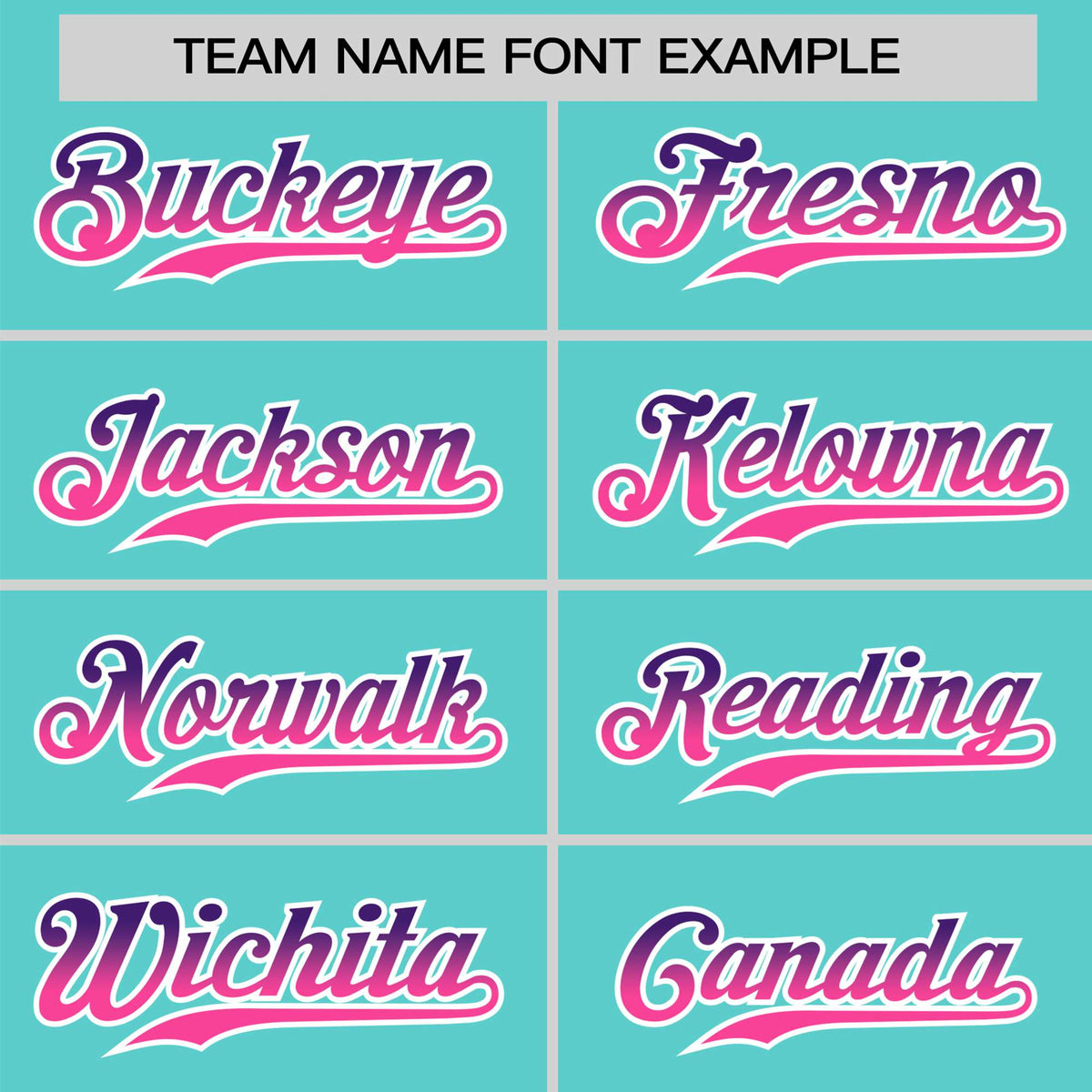 Custom Aqua Purple-Pink Gradient Fashion Authentic Baseball Jersey