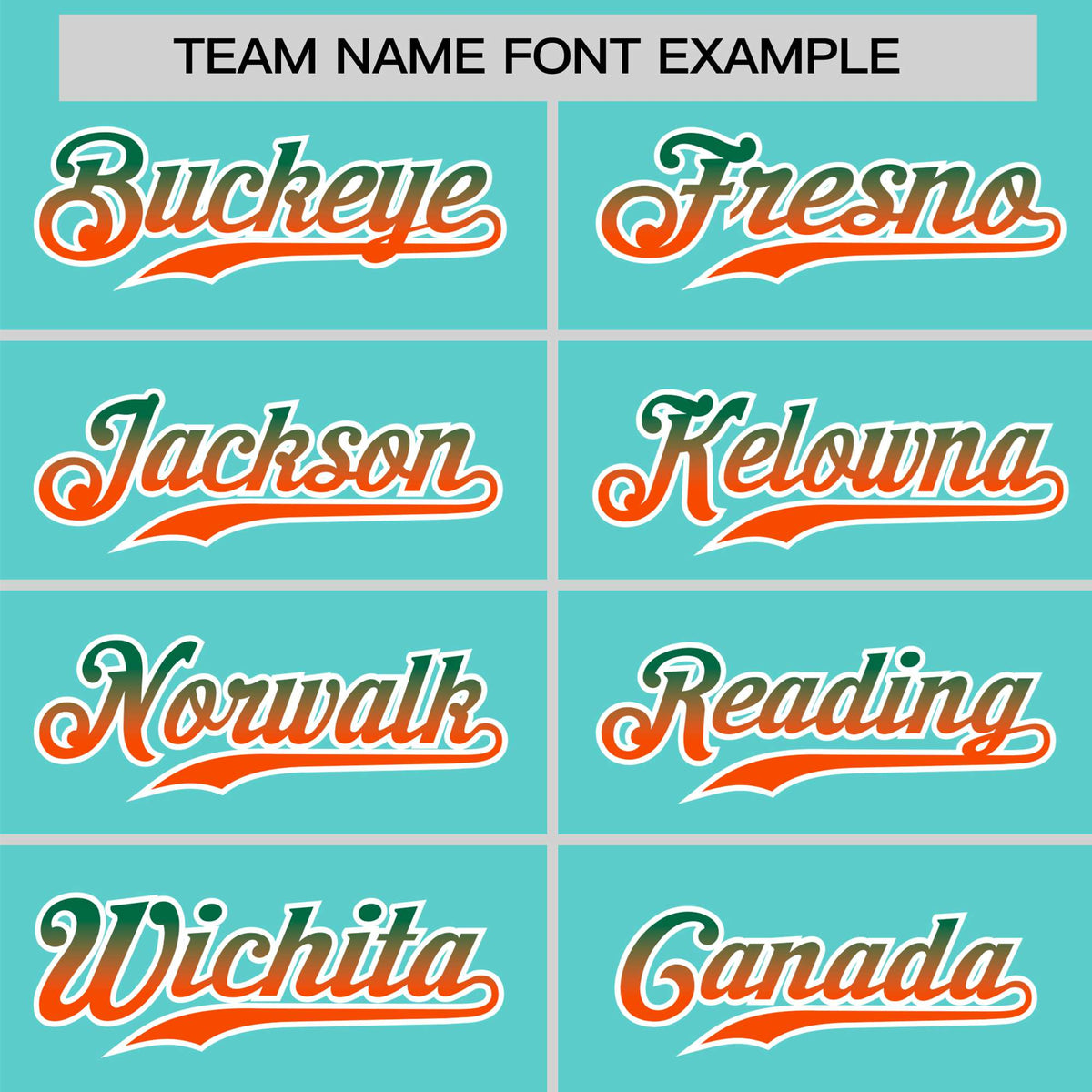 Custom Aqua Green-Orange Gradient Fashion Authentic Baseball Jersey