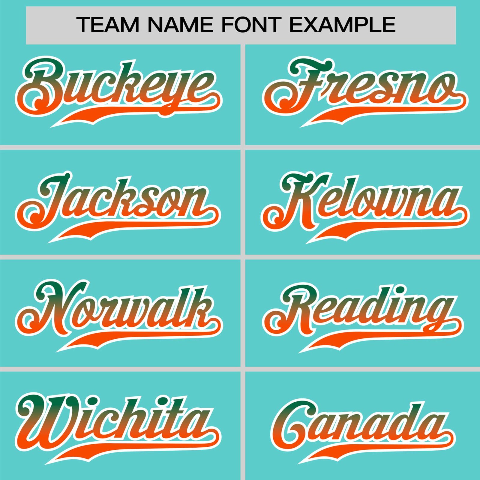 Custom Aqua Green-Orange Gradient Fashion Authentic Baseball Jersey