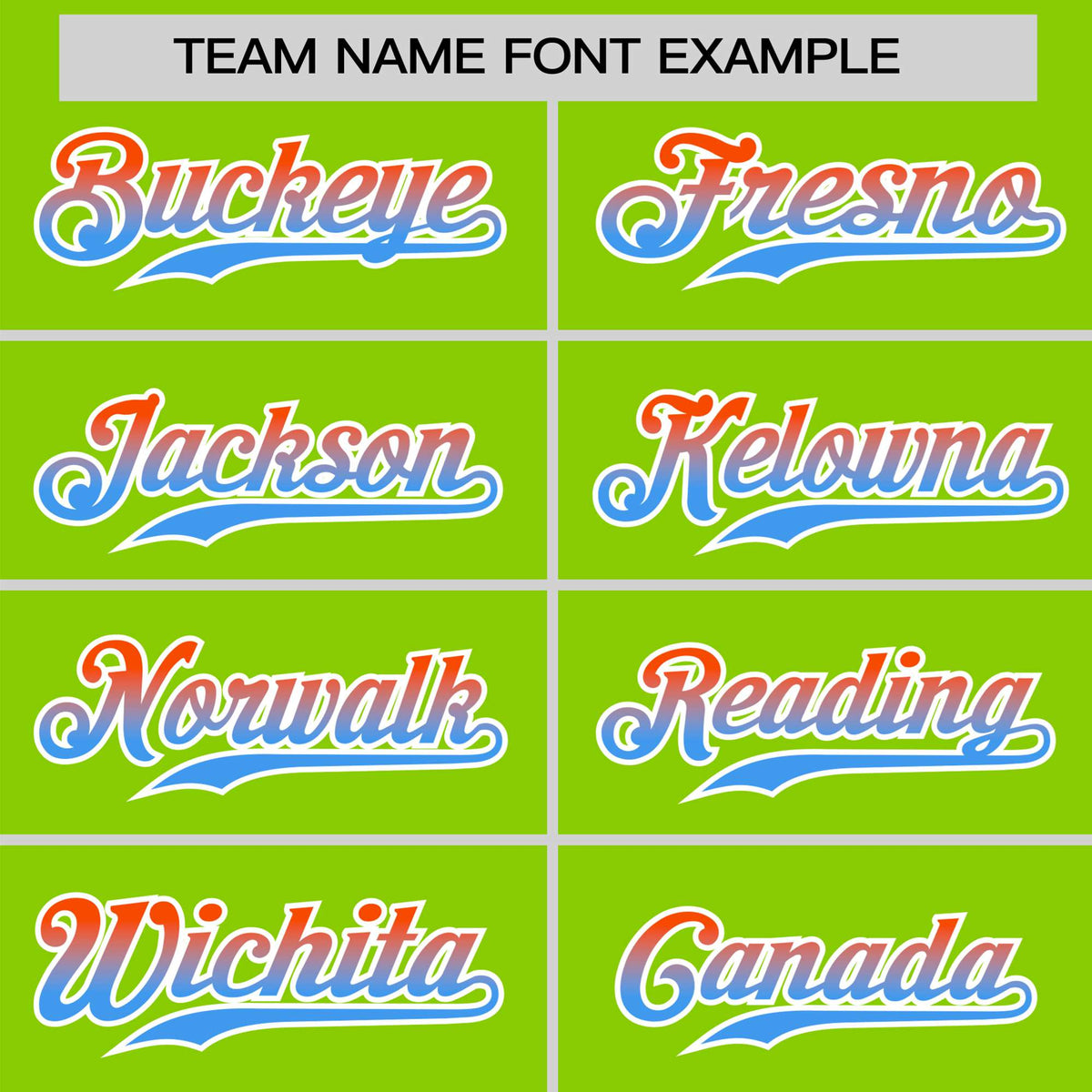 Custom Neon Green Orange-Powder Blue Gradient Fashion Authentic Baseball Jersey