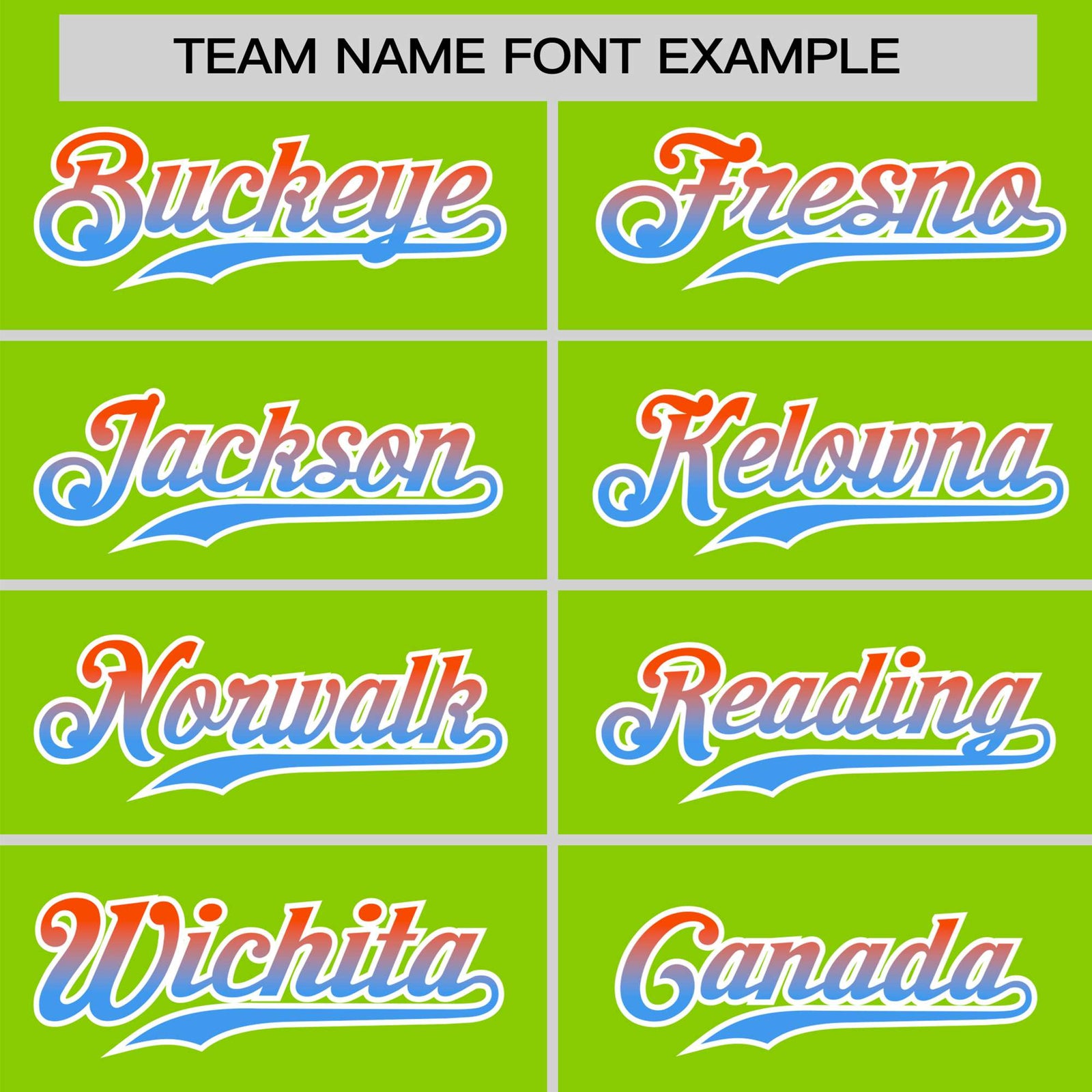 Custom Neon Green Orange-Powder Blue Gradient Fashion Authentic Baseball Jersey