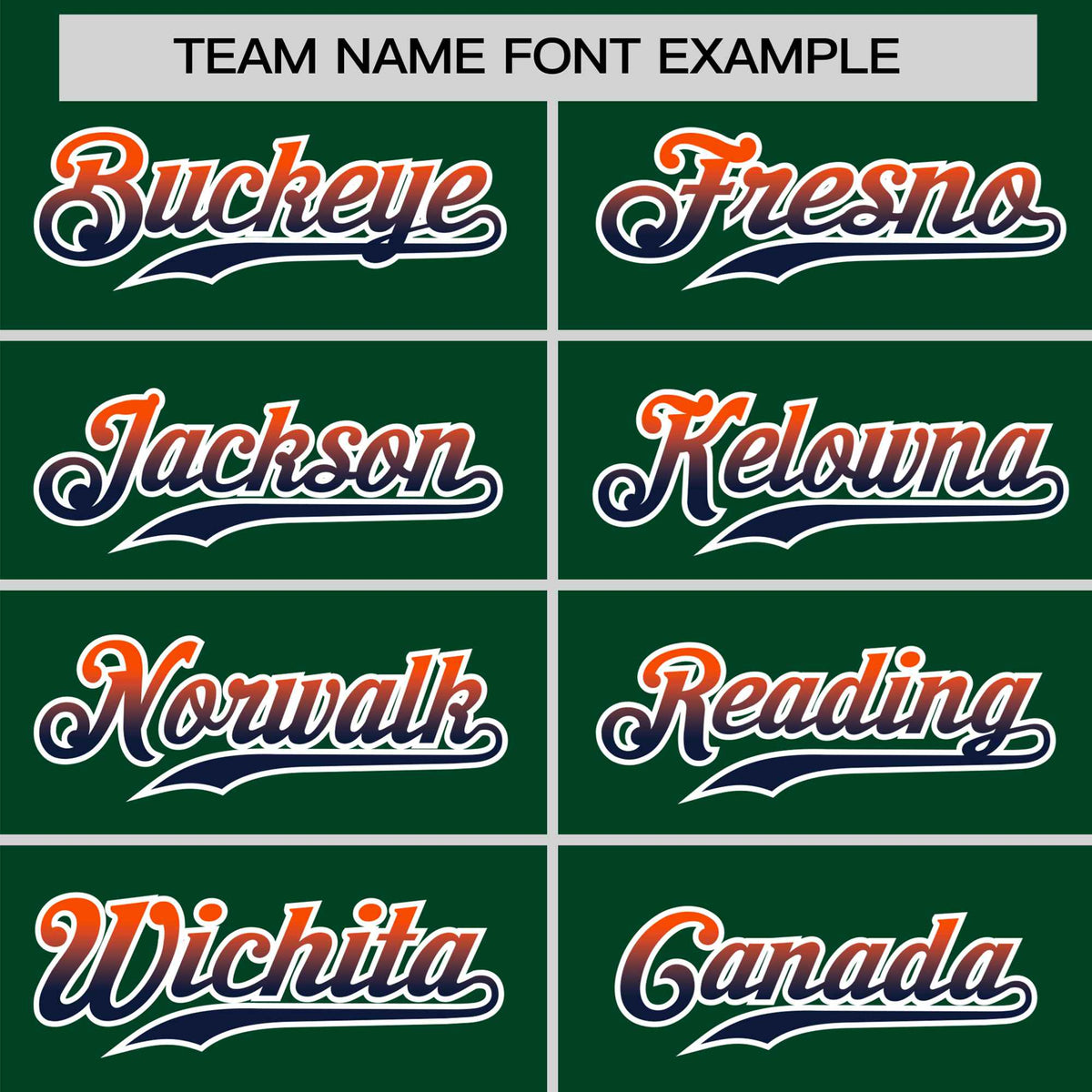 Custom Green Orange-Navy Gradient Fashion Authentic Baseball Jersey