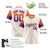 Custom Cream Orange-Purple Gradient Fashion Authentic Baseball Jersey