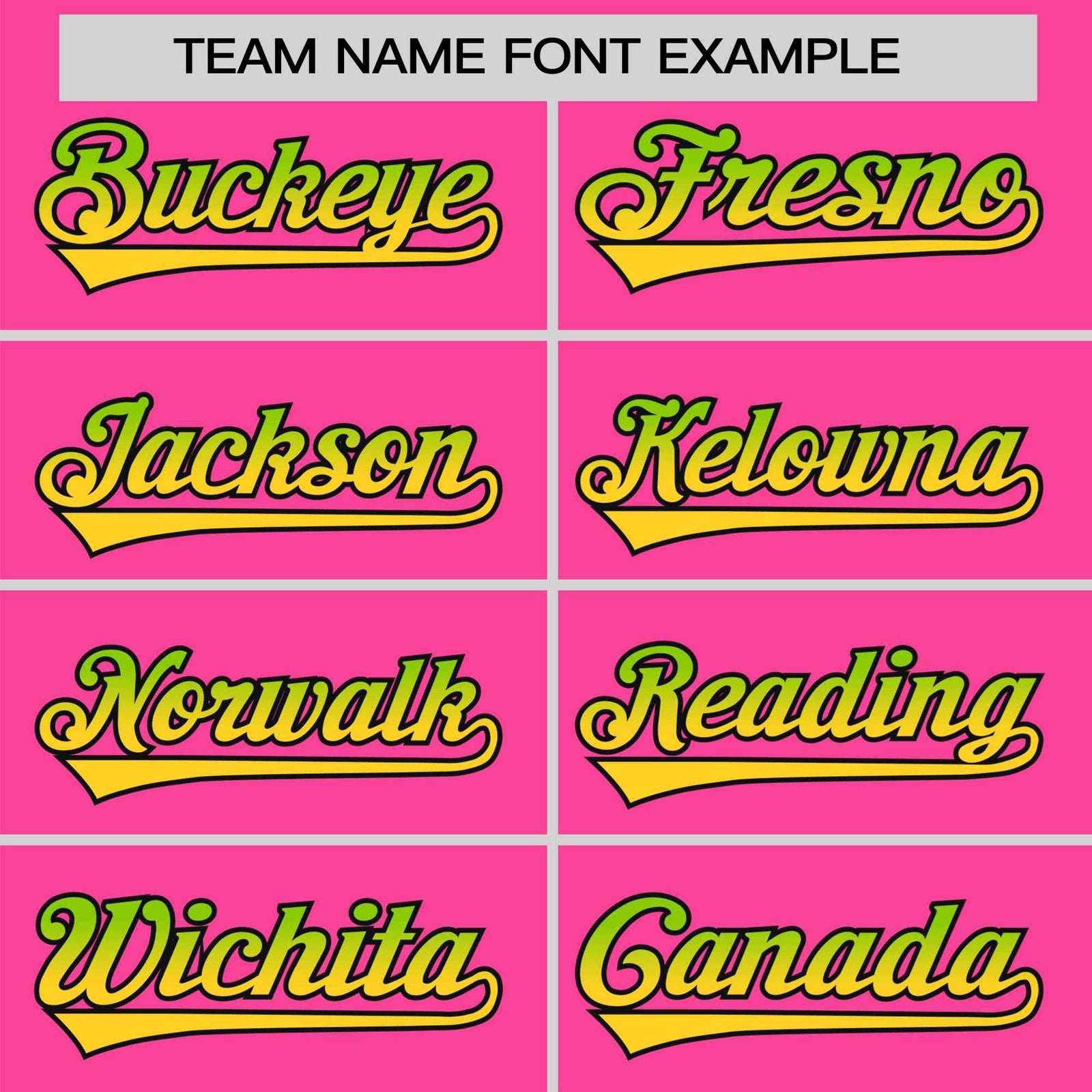 Custom Pink Neon Green-Gold Gradient Fashion Authentic Baseball Jersey