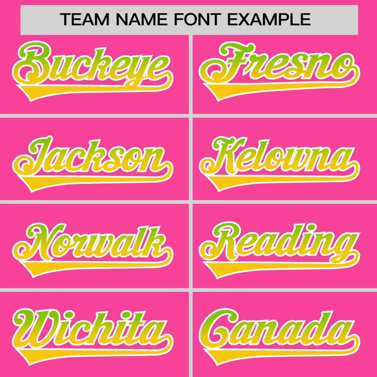 Custom Pink Neon Green-Gold Gradient Fashion Authentic Baseball Jersey