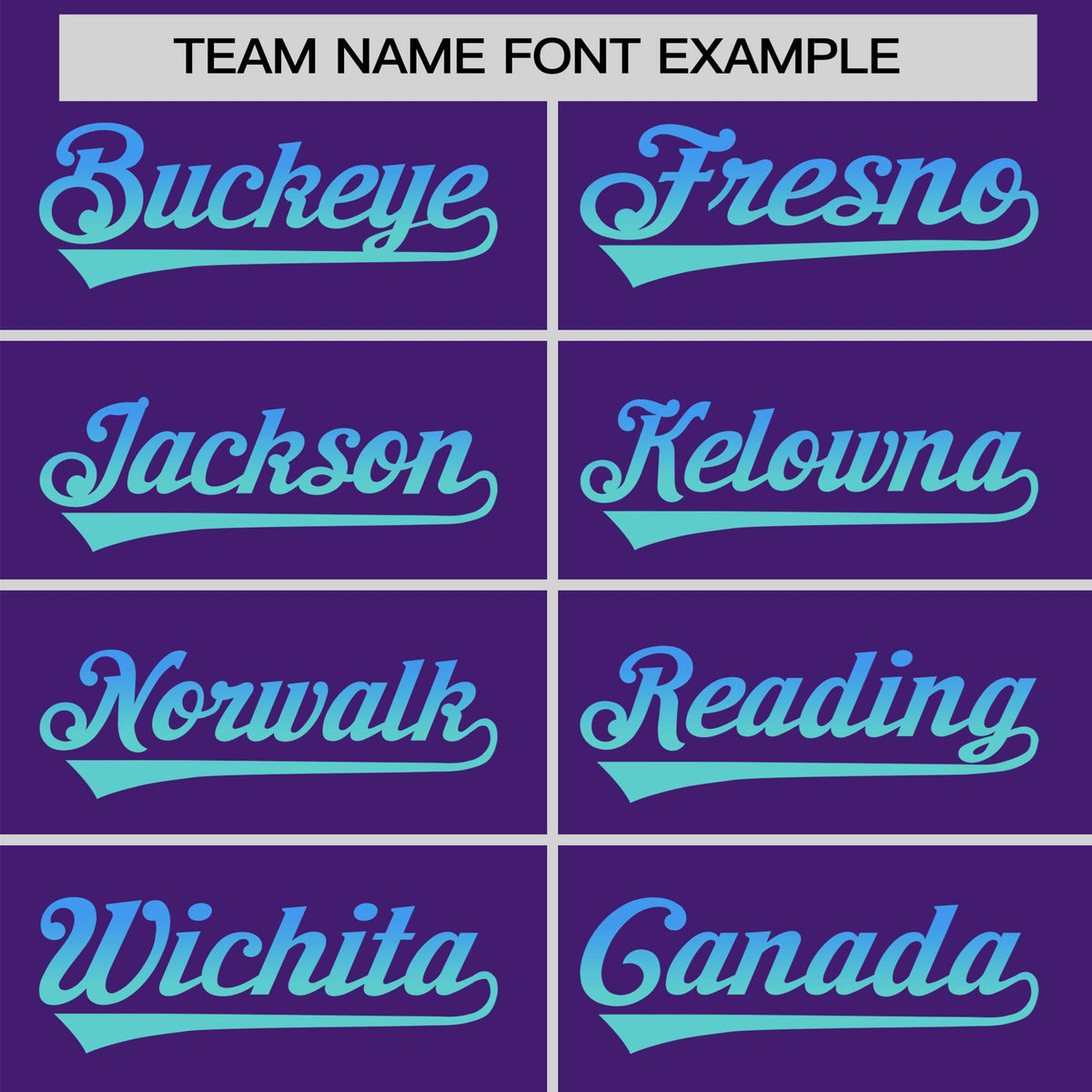 Custom Purple Powder Blue-Aqua Gradient Fashion Authentic Baseball Jersey