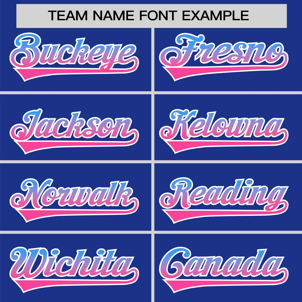 Custom Royal Blue Powder Blue-Pink Gradient Fashion Authentic Baseball Jersey