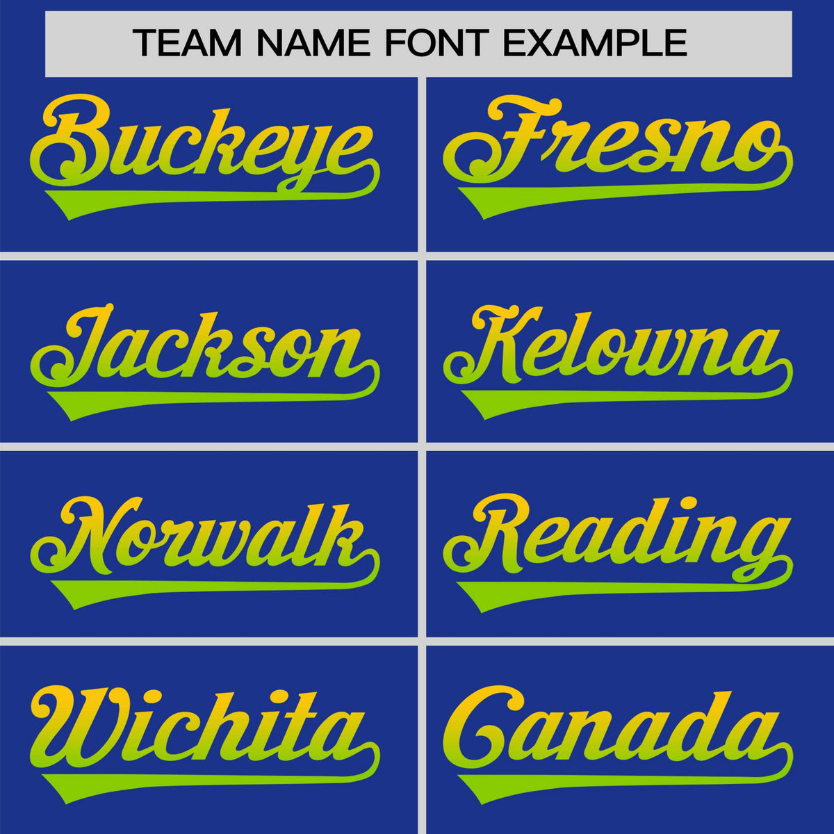 Custom Royal Blue Gold-Neon Green Gradient Fashion Authentic Baseball Jersey