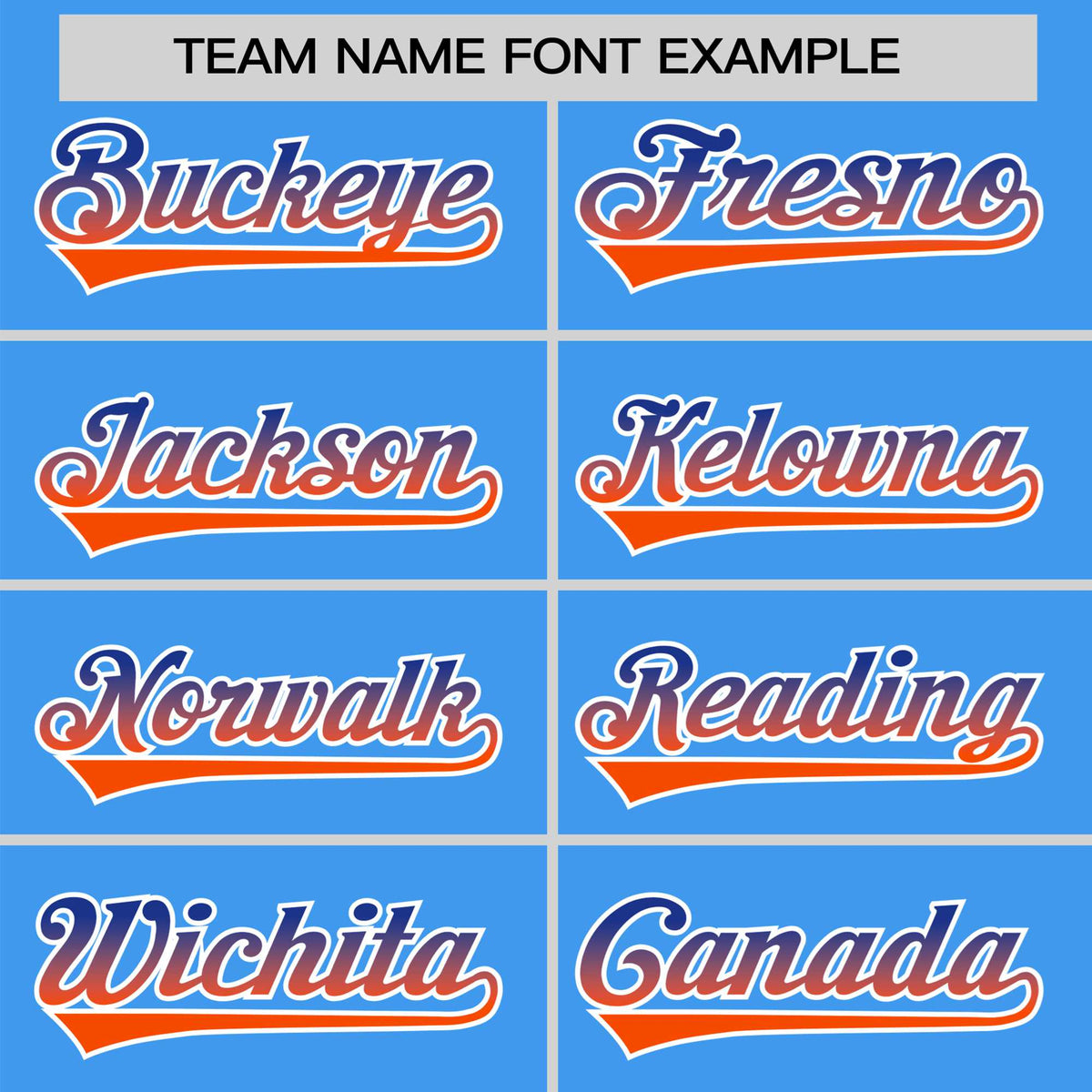 Custom Powder Blue Royal Blue-Orange Gradient Fashion Authentic Baseball Jersey