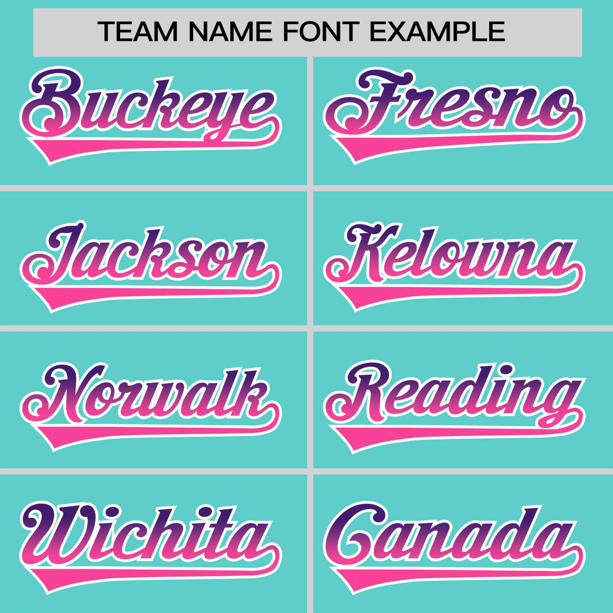 Custom Aqua Purple-Pink Gradient Fashion Authentic Baseball Jersey