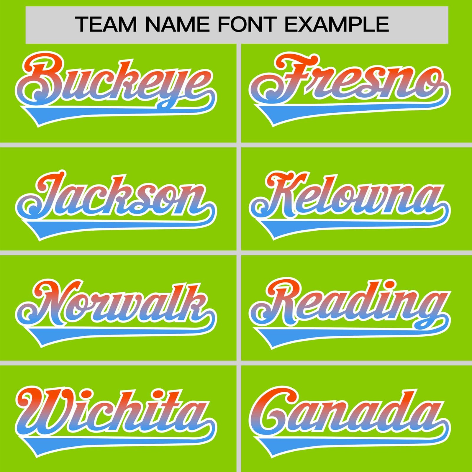 Custom Neon Green Orange-Powder Blue Gradient Fashion Authentic Baseball Jersey