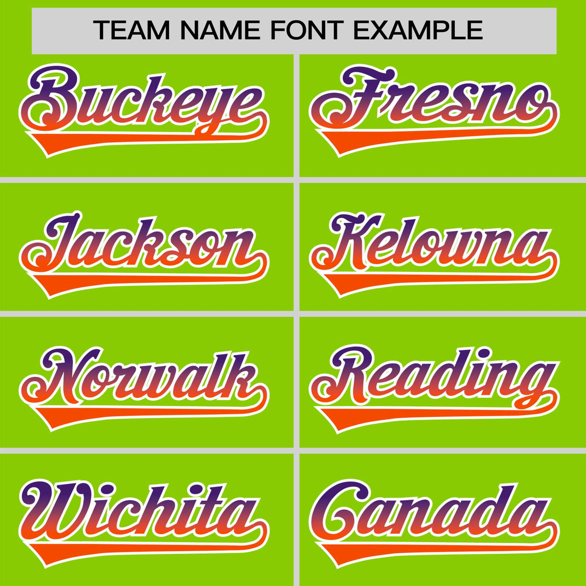 Custom Neon Green Purple-Orange Gradient Fashion Authentic Baseball Jersey