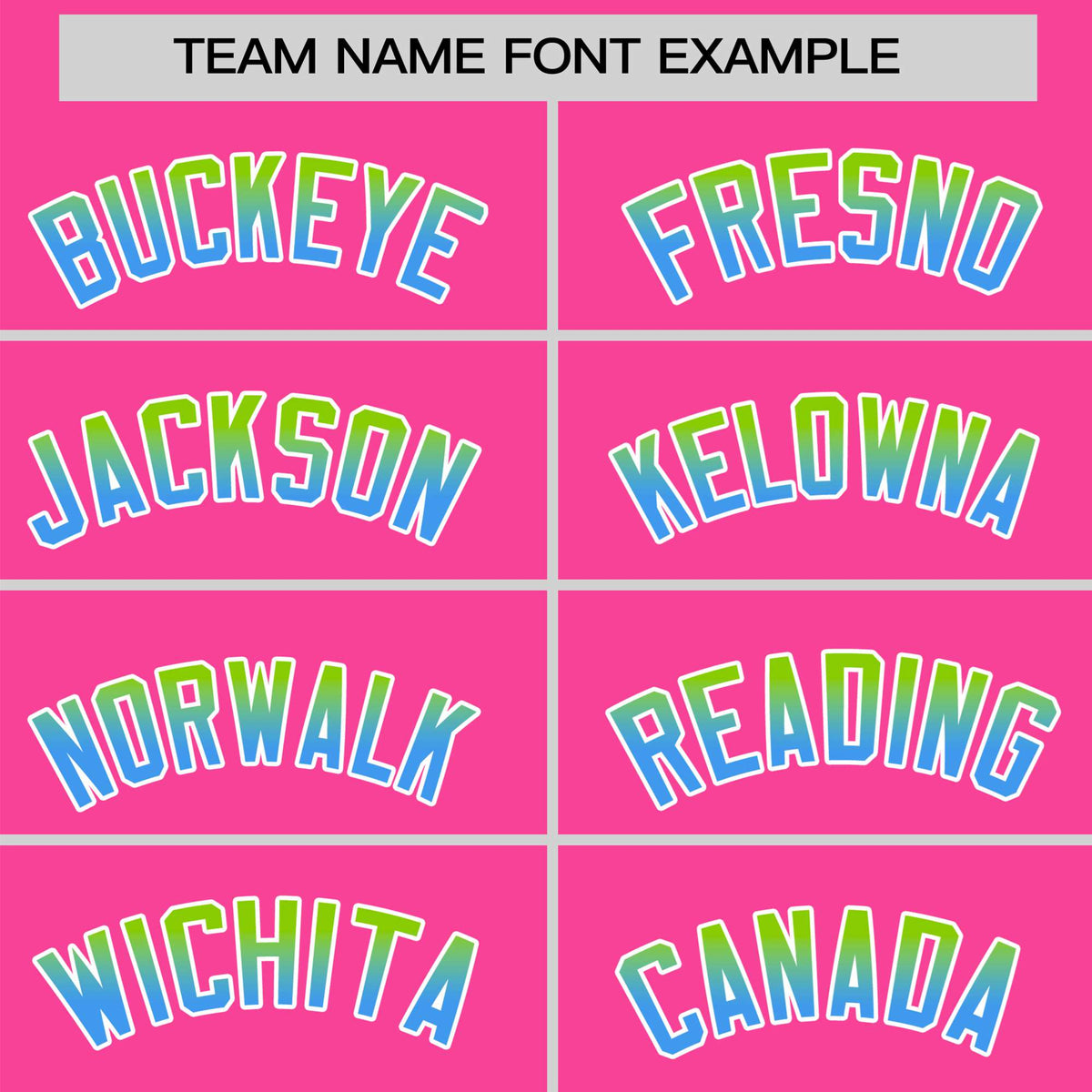 Custom Pink Neon Green-Powder Blue Gradient Fashion Authentic Baseball Jersey