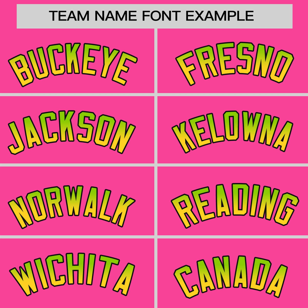 Custom Pink Neon Green-Gold Gradient Fashion Authentic Baseball Jersey