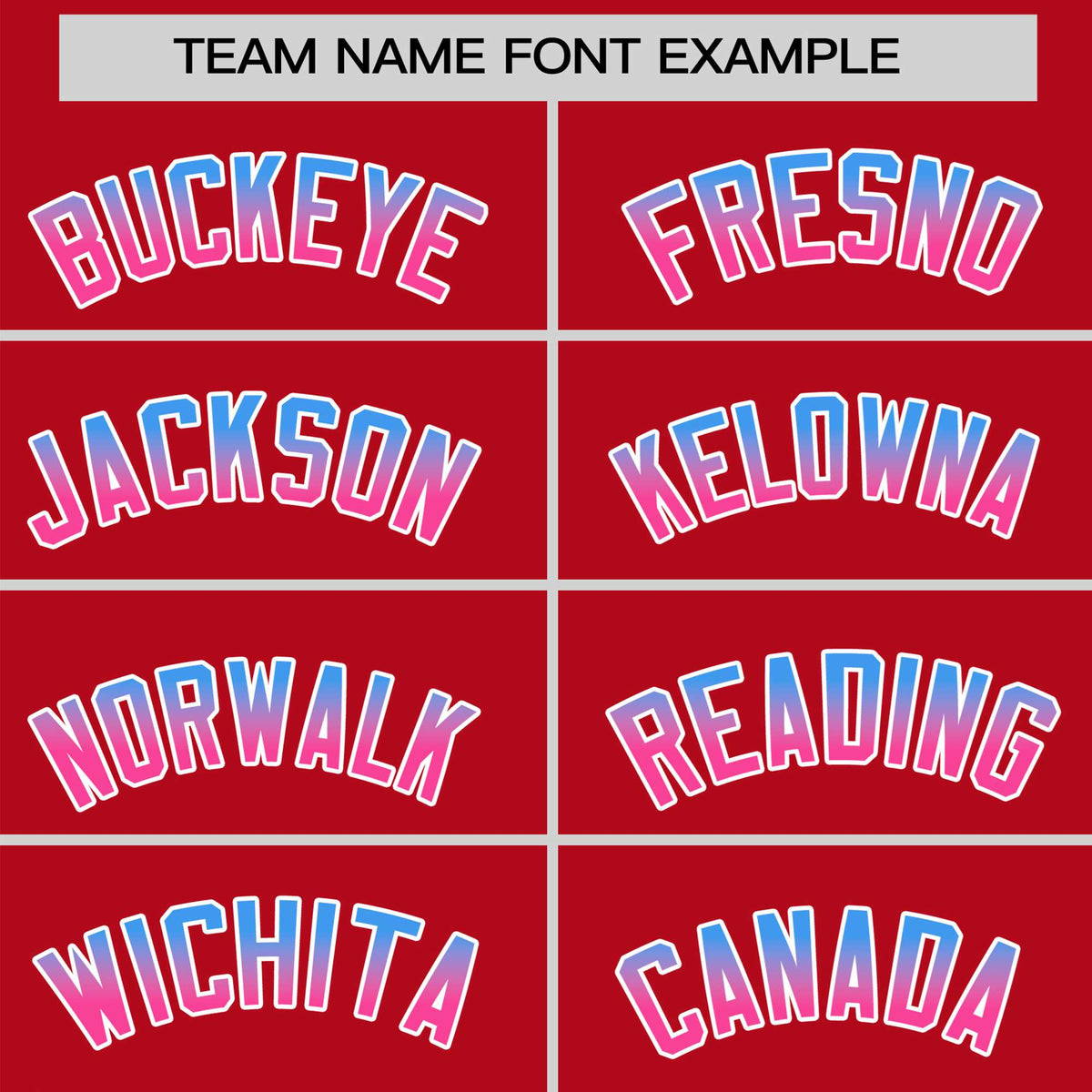 Custom Red Powder Blue-Pink Gradient Fashion Authentic Baseball Jersey