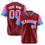 Custom Crimson Pink-Powder Blue Gradient Fashion Authentic Baseball Jersey