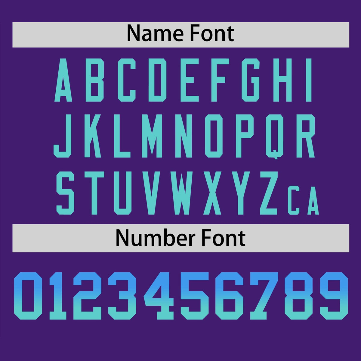 Custom Purple Powder Blue-Aqua Gradient Fashion Authentic Baseball Jersey