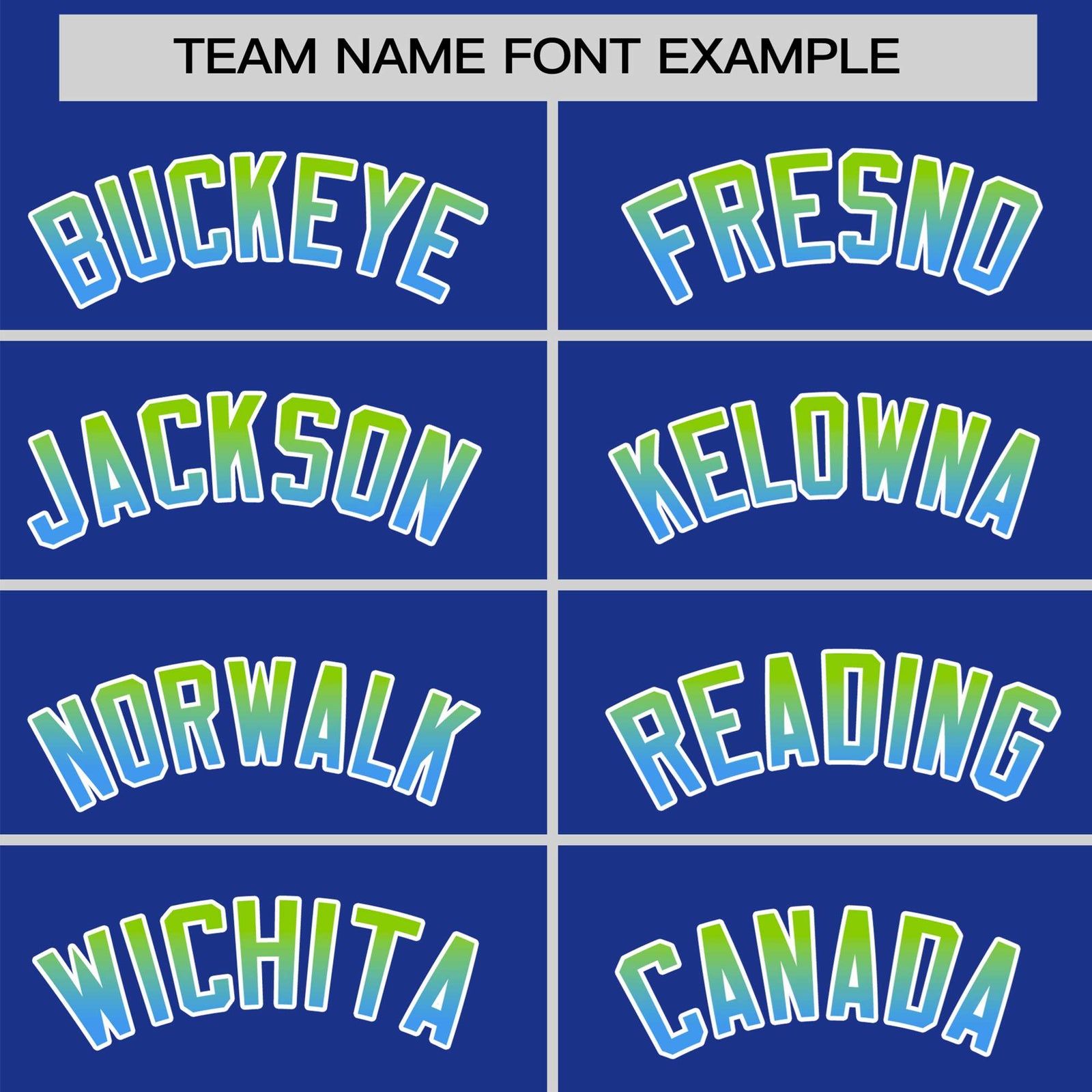 Custom Royal Blue Neon Green-Powder Blue Gradient Fashion Authentic Baseball Jersey