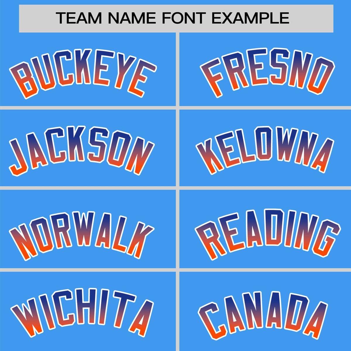 Custom Powder Blue Royal Blue-Orange Gradient Fashion Authentic Baseball Jersey