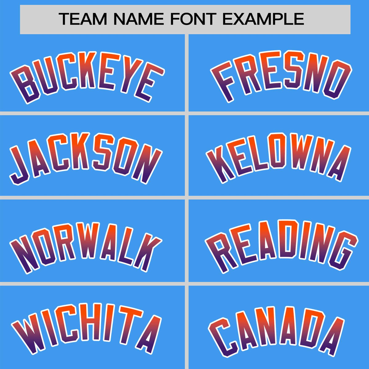 Custom Powder Blue Orange-Purple Gradient Fashion Authentic Baseball Jersey