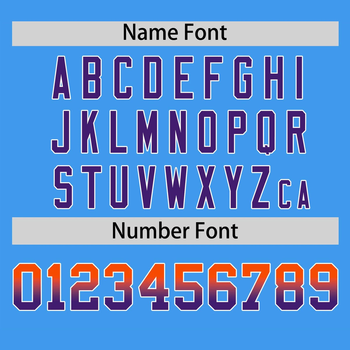 Custom Powder Blue Orange-Purple Gradient Fashion Authentic Baseball Jersey