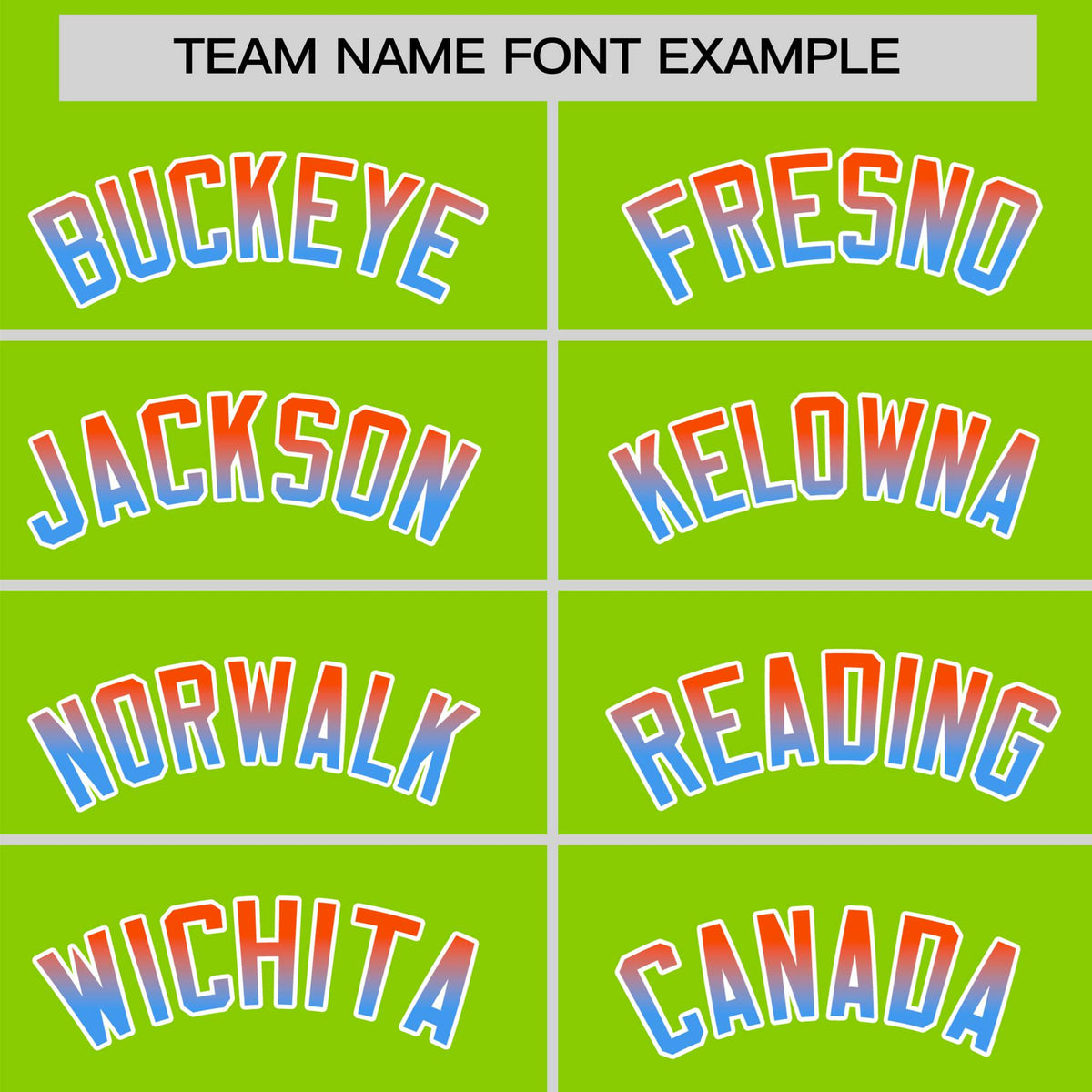 Custom Neon Green Orange-Powder Blue Gradient Fashion Authentic Baseball Jersey