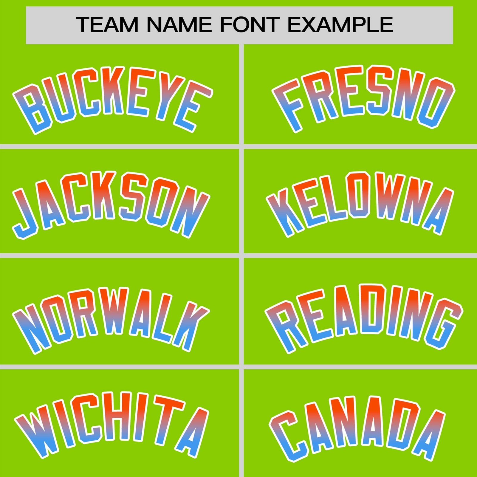 Custom Neon Green Orange-Powder Blue Gradient Fashion Authentic Baseball Jersey