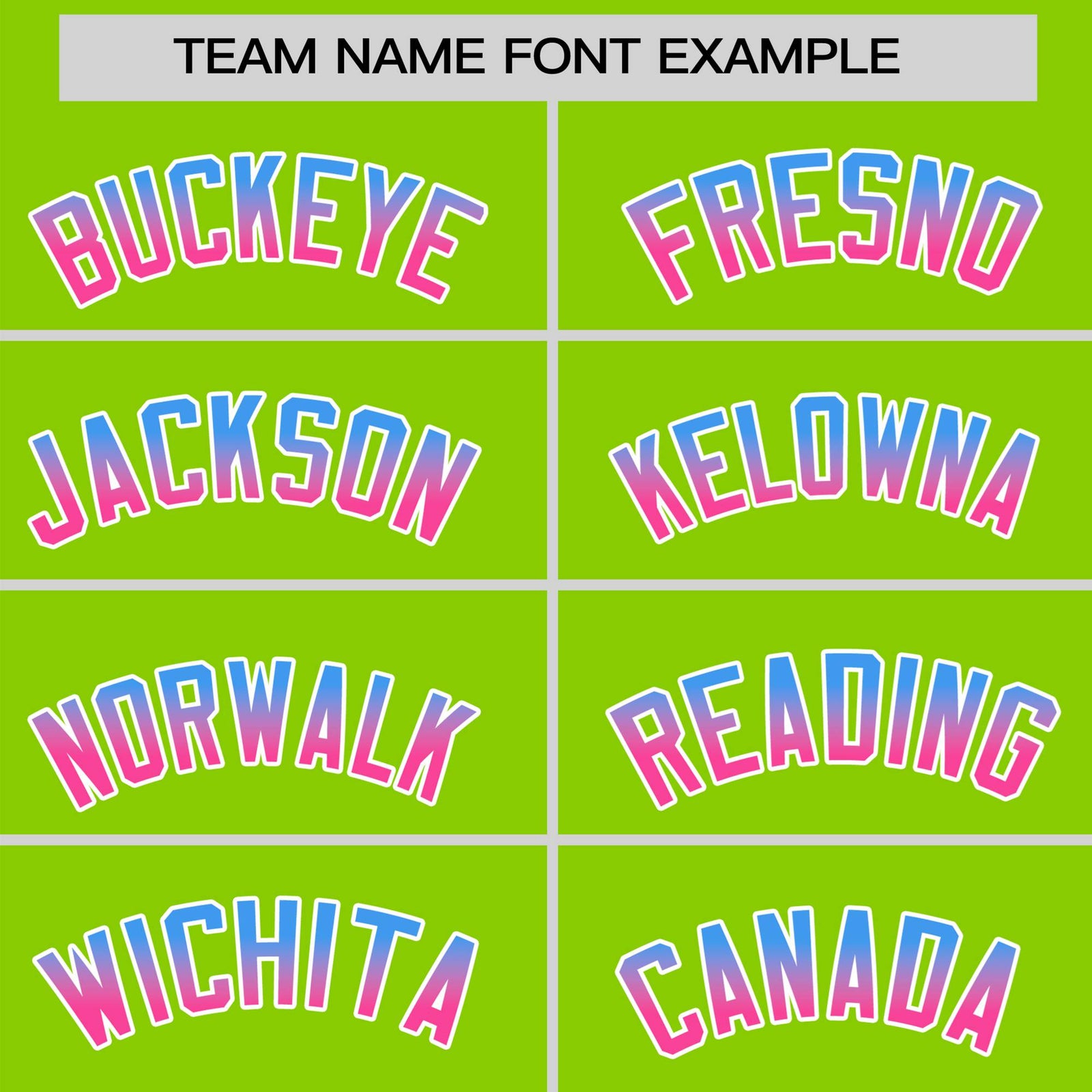 Custom Neon Green Powder Blue-Pink Gradient Fashion Authentic Baseball Jersey