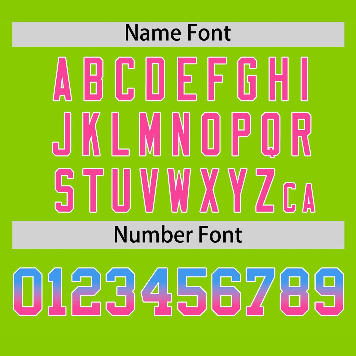 Custom Neon Green Powder Blue-Pink Gradient Fashion Authentic Baseball Jersey