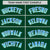 Custom Green Powder Blue-Aqua Gradient Fashion Authentic Baseball Jersey