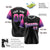 Custom Black Pink-Purple Gradient Fashion Authentic Baseball Jersey