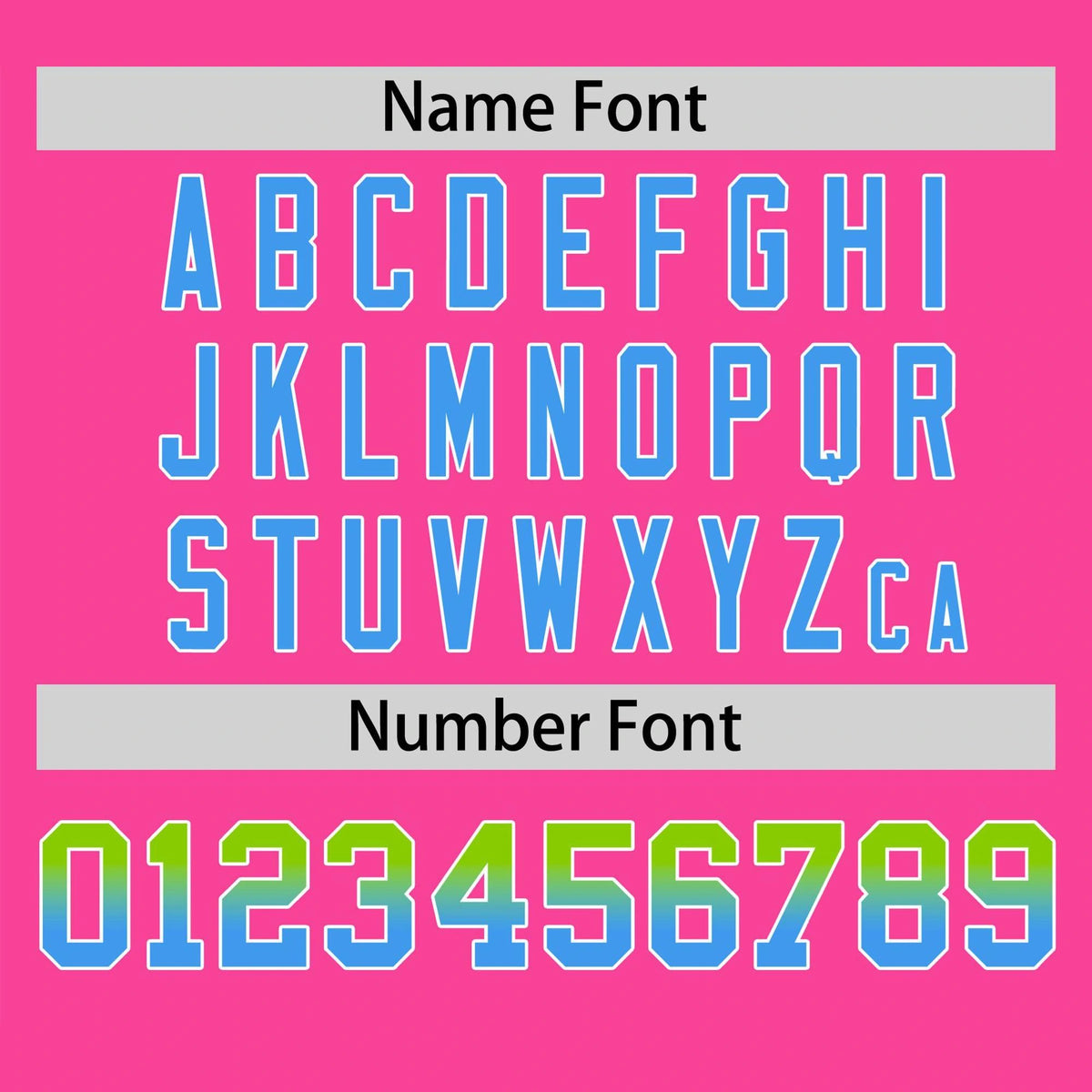 Custom Pink Neon Green-Powder Blue Gradient Fashion Authentic Baseball Jersey