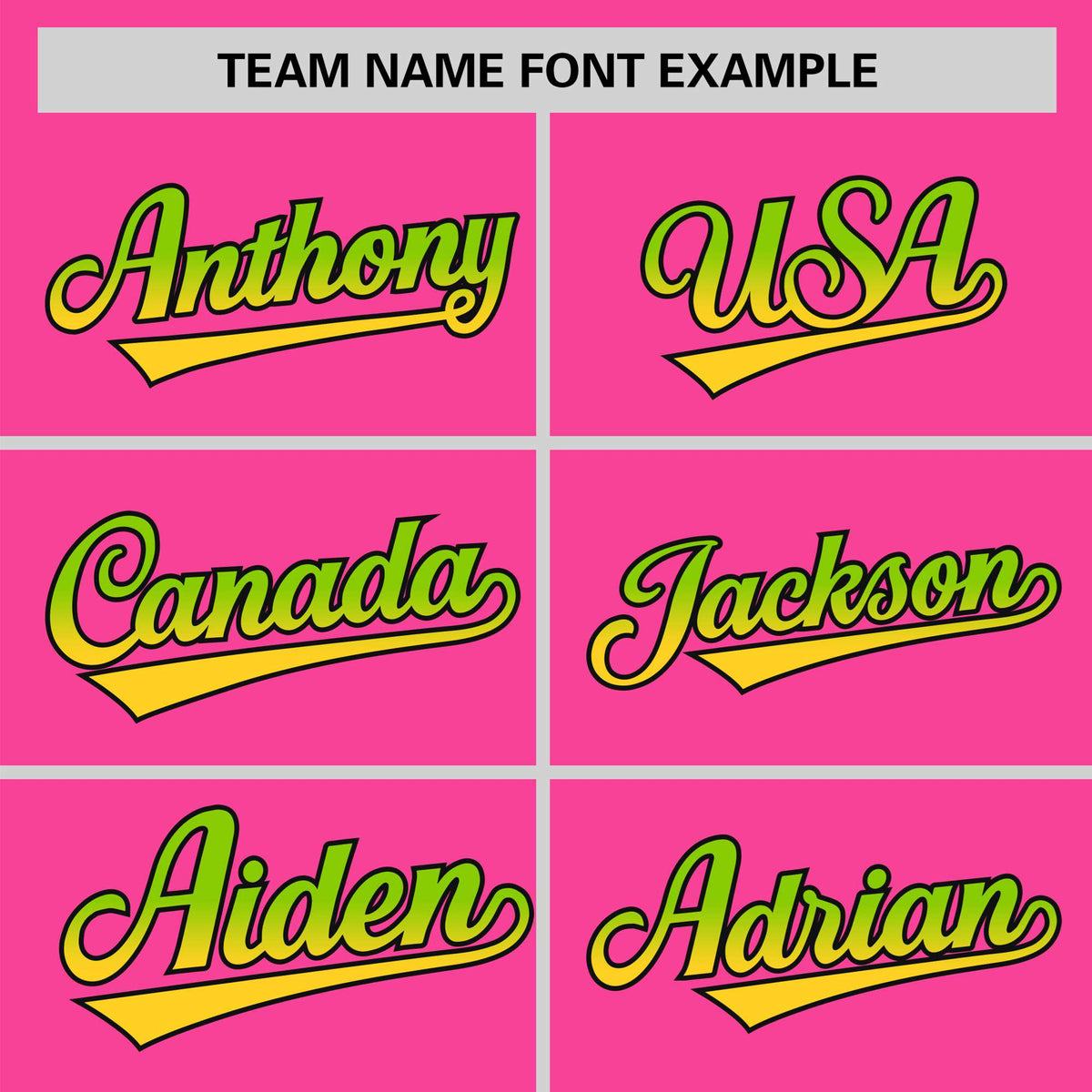 Custom Pink Neon Green-Gold Gradient Fashion Authentic Baseball Jersey