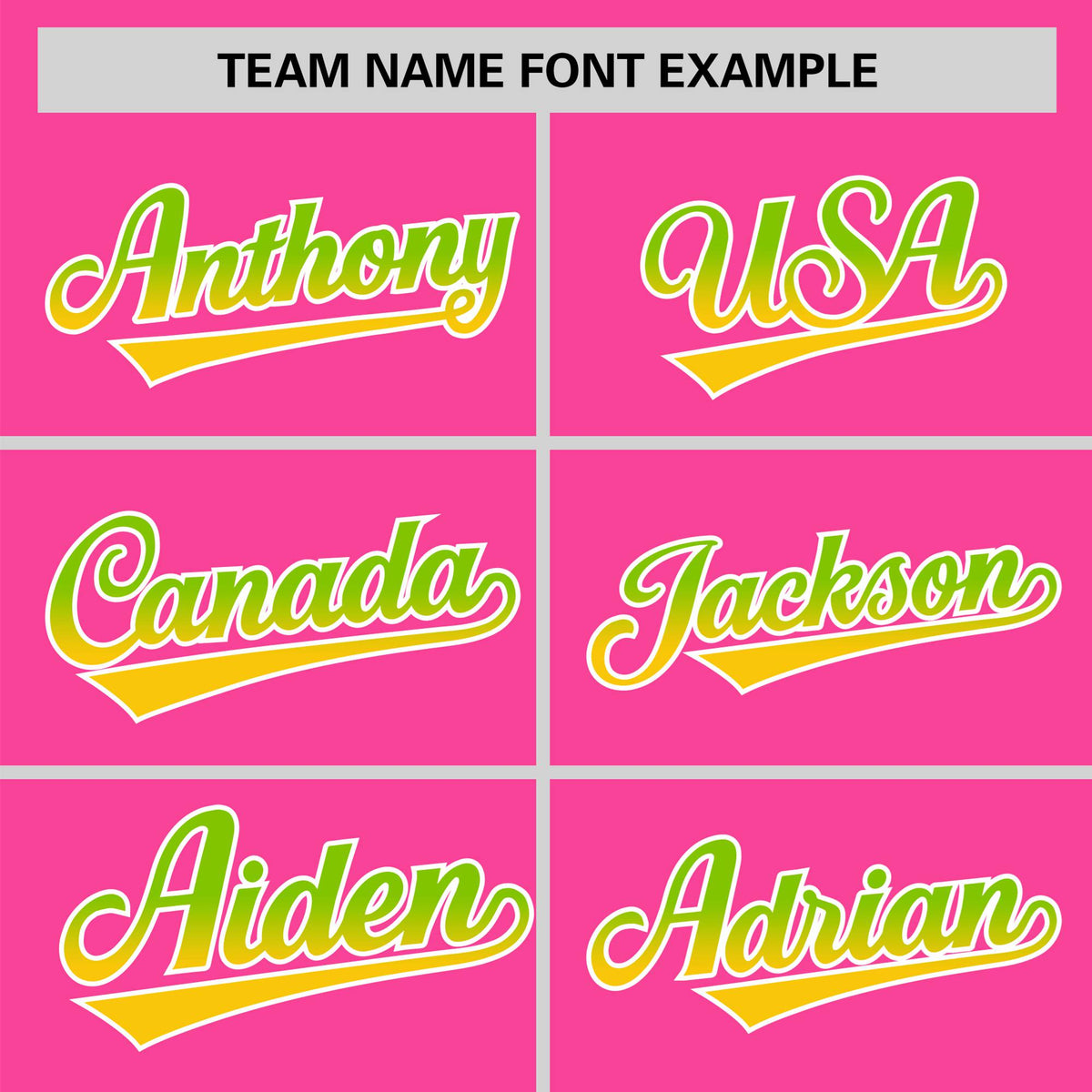 Custom Pink Neon Green-Gold Gradient Fashion Authentic Baseball Jersey