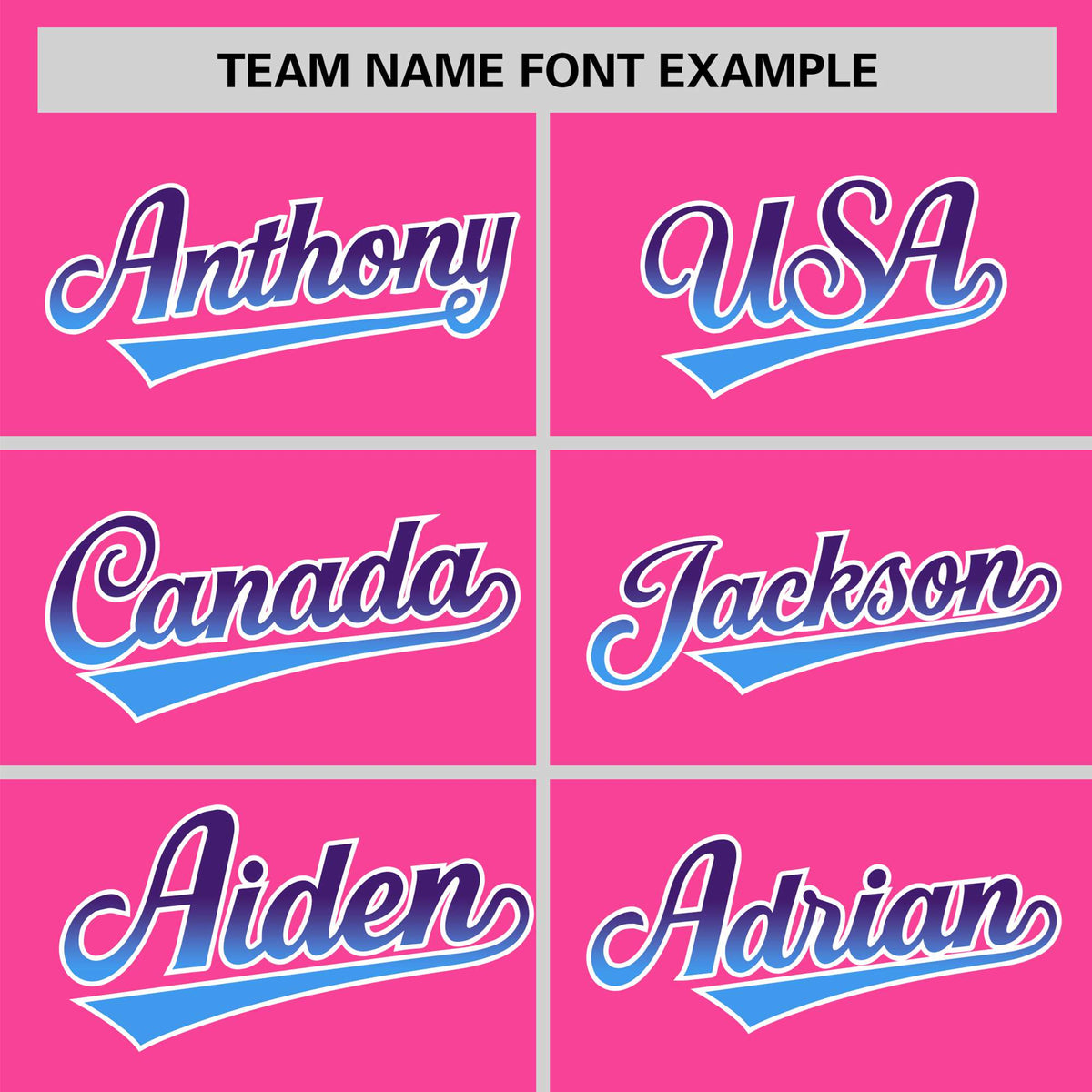 Custom Pink Purple-Powder Blue Gradient Fashion Authentic Baseball Jersey