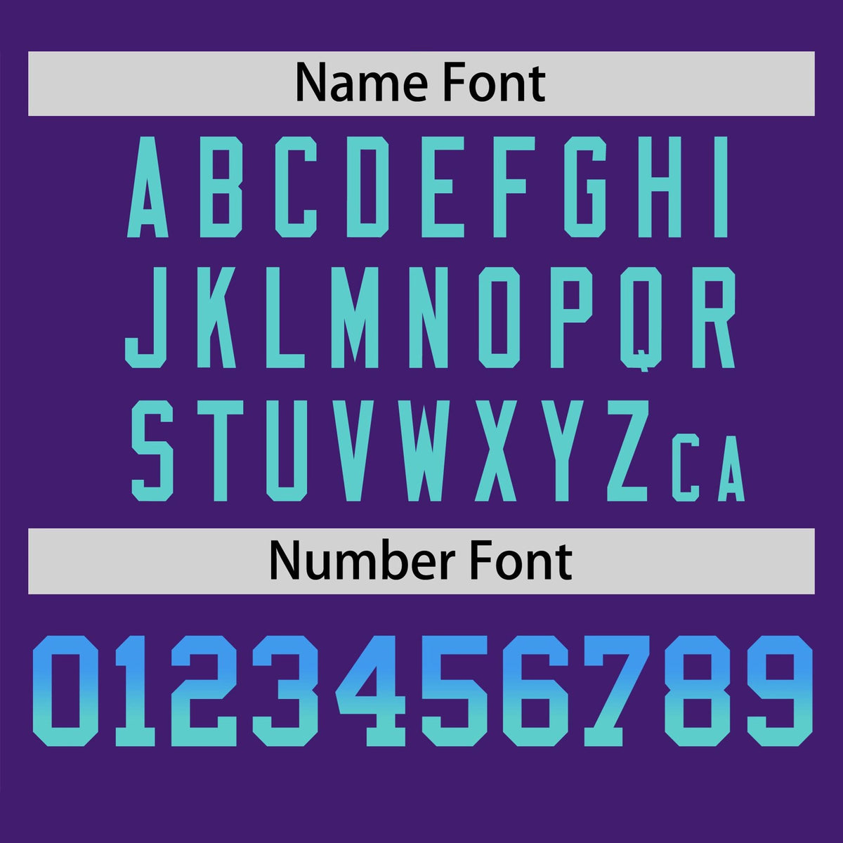 Custom Purple Powder Blue-Aqua Gradient Fashion Authentic Baseball Jersey