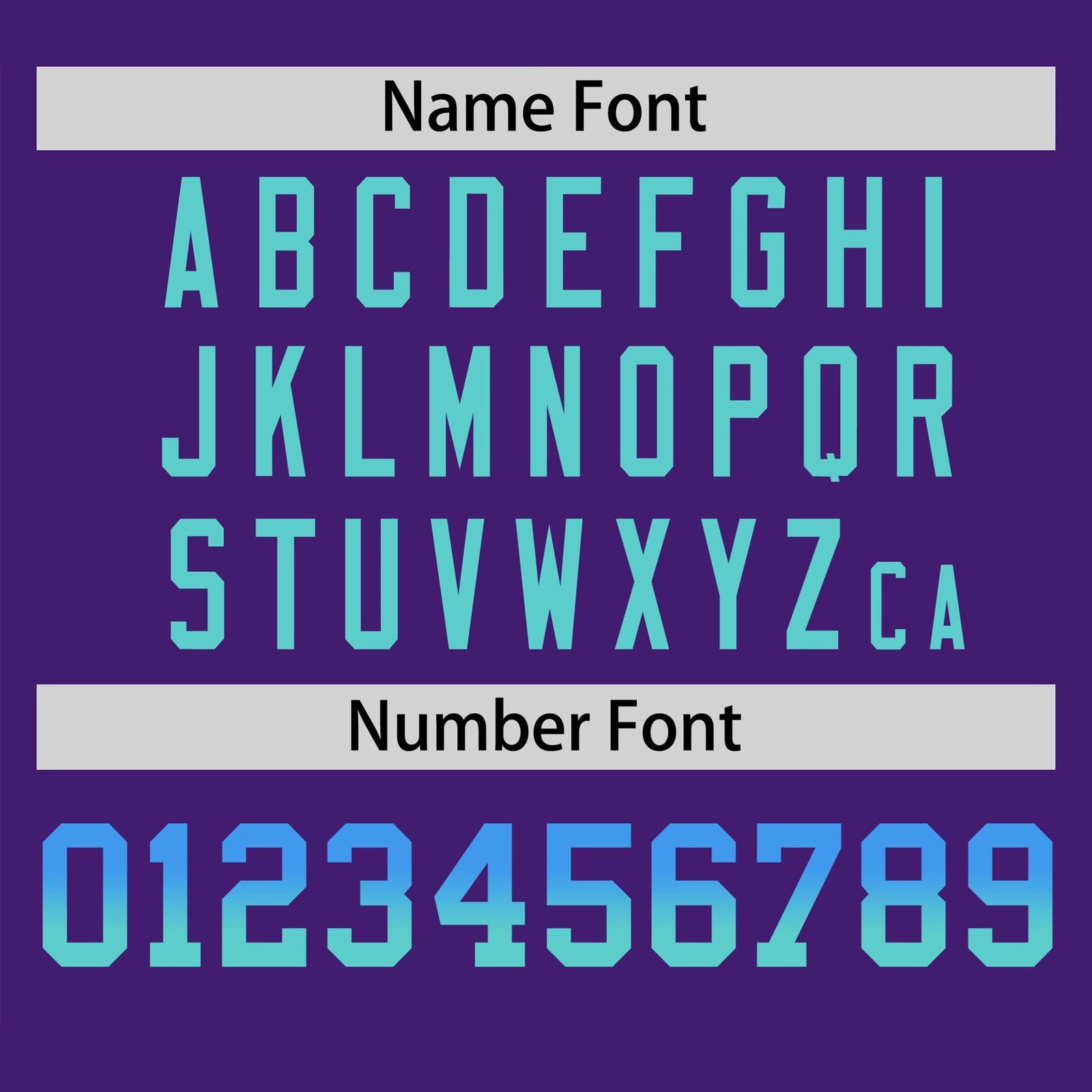 Custom Purple Powder Blue-Aqua Gradient Fashion Authentic Baseball Jersey