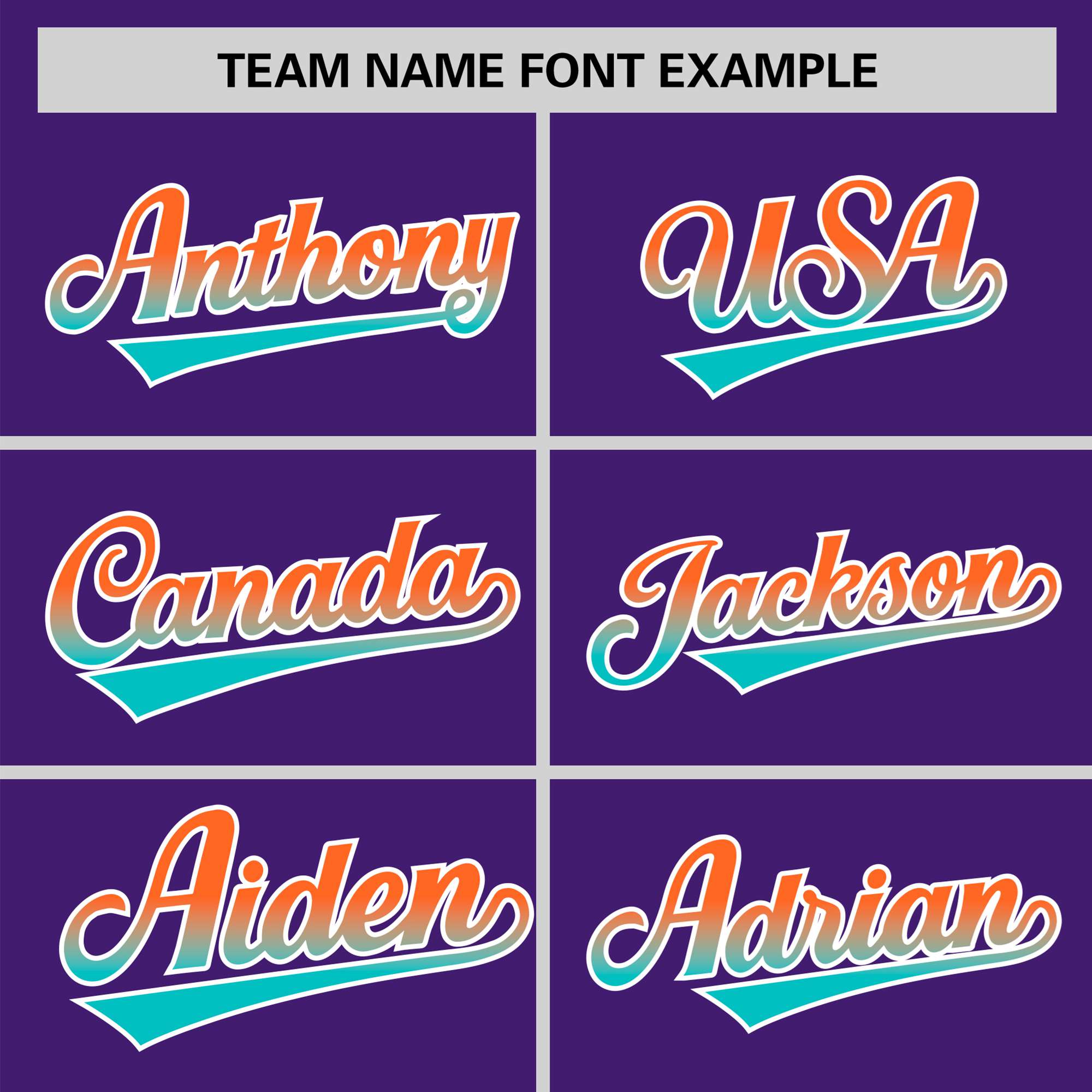 Custom Purple Orange-Aqua Gradient Fashion Authentic Baseball Jersey