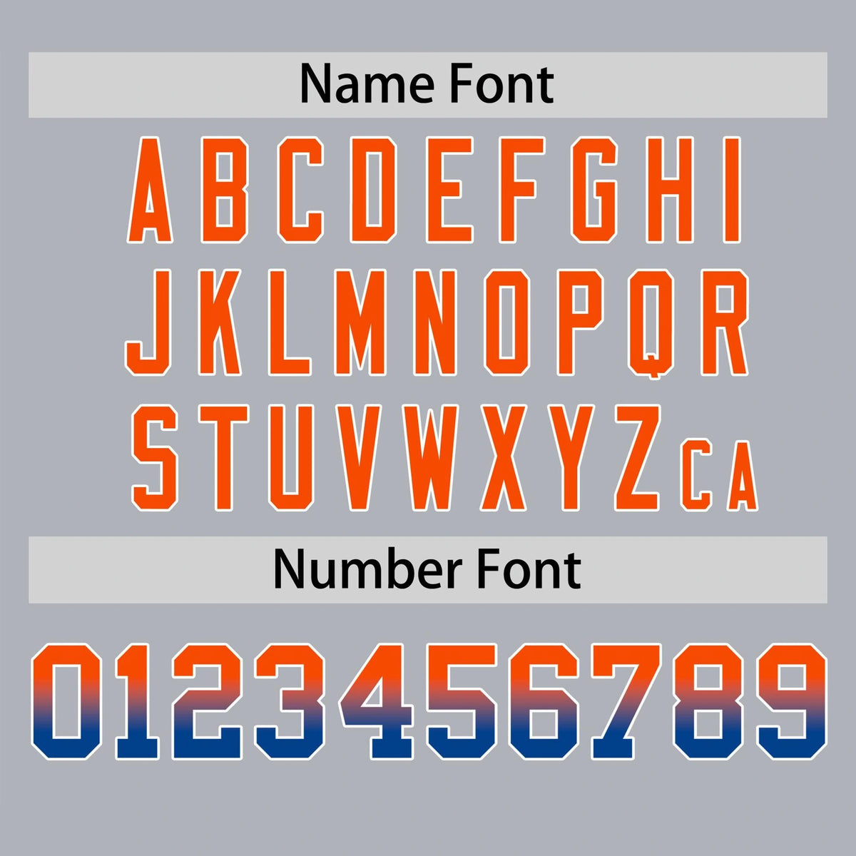 Custom Gray Orange-Royal Blue Gradient Fashion Authentic Baseball Jersey