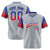 Custom Gray Royal Blue-Red Gradient Fashion Authentic Baseball Jersey