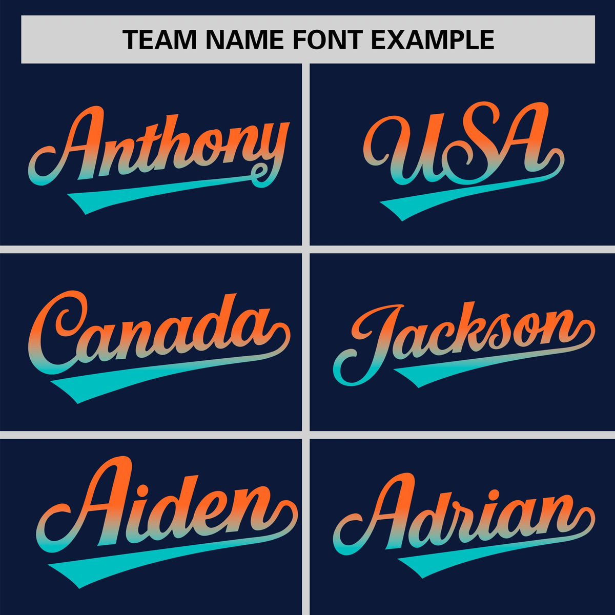 Custom Navy Orange-Aqua Gradient Fashion Authentic Baseball Jersey